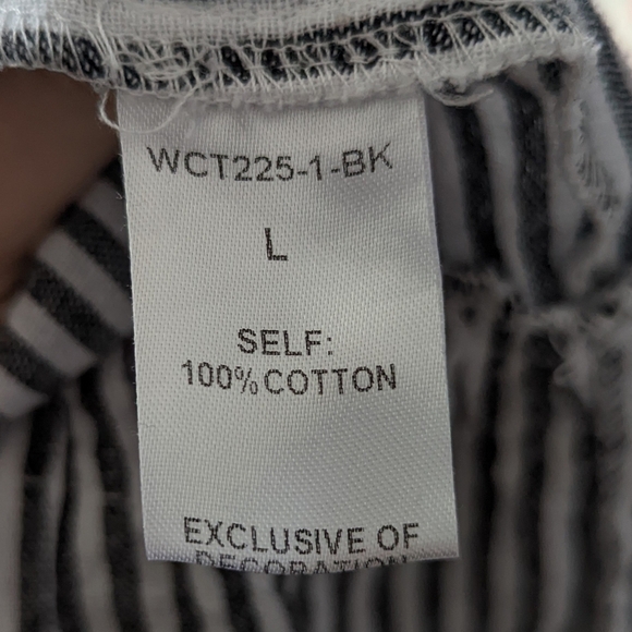 THML Tribal Dress Blue And White Stripes Size L - Picture 6 of 9